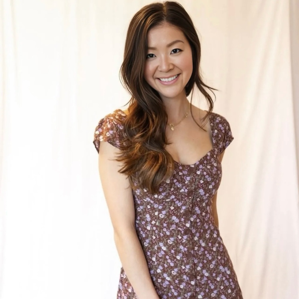 Aeropostale Purple Floral Dress